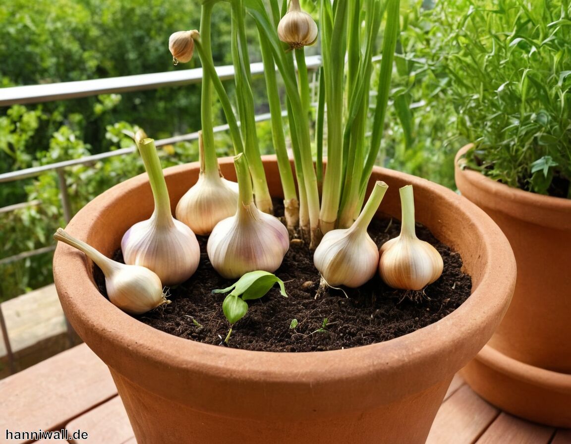 Alles Wichtige: Knoblauch im Topf anpflanzen - Knoblauch im Topf pflanzen: Frische Ernte auf Balkon und Terrasse